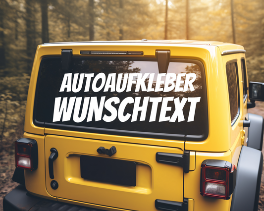 Aufkleber Schriftzug (schwarz / weiß)